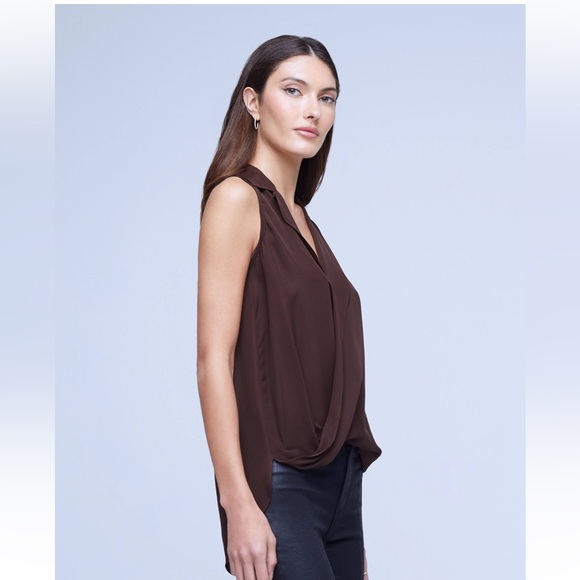 Club Monaco Brown Top With Belt size XS - Picture 1 of 6